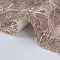Cuir synthétique effet marbre brillant pour boîtes d'emballage, carnets, tapis de table, coques de téléphone – Tissu similicuir