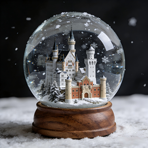 Vollständig Anpassbare Reise-Souvenirs Kunstharz-Handwerk Schnelle Musterproduktion Schneller Versand 45MM 65MM 80MM 100MM 120MM 	    Schneekugel - Product Image 4