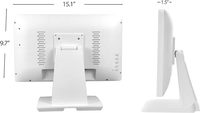Monitor POS Layar Sentuh FHD 17,3 Inci 1920 X 1080 Kelas Komersial Baru, 10 Titik Sentuh, Tahan Air, Tahan Debu, Garansi 3 Tahun