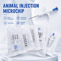 Microchip de Biovidrio con Transpondedor RFID de 134.2kHz FDX-B EM4305, Mini Etiqueta de Identificación para Implante en Animales, Mascotas, Perros, Gatos, Peces