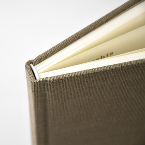Carnet <span class=keywords><strong>de</strong></span> notes élégant en lin relié avec un couverture rigide en papier fantaisie cousu sur mesure <span class=keywords><strong>de</strong></span> haute qualité avec un titre en estampage à chaud - Product Image 6