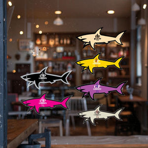Op maat gemaakte waterdichte decoratieve Paul Et Shark stickers voor mobiel, tablet, koelkast, bagage, Vrunk Jul Stone en Cp Shark sticker - Product Image 1