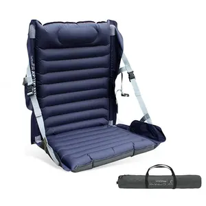 Outdoor Inflatable Foldable Stadium Seat Cushion Fishing Chair Portable Seat Back Camping Inflatable Folding Chair