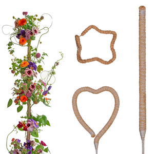 Grand poteau de plante en fibre de coco pliable prend en charge les bâtons de poteau de mousse d'escalade d'intérieur Monstera et Pothos pour un usage domestique - Product Image 3