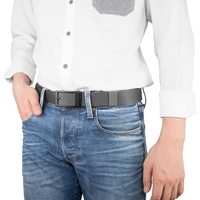 Ceinture tactique réglable en nylon pour hommes avec boucle coulissante automatique, ceinture à cliquet pour l'entraînement sportif