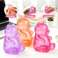 Vente en gros : Jouet anti-stress souple en PU, ours gommeux transparent, extensible, pour soulager le stress, unisexe, pour l'étude, le travail et les voyages