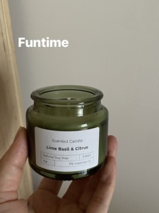 Vela Aromática con Aroma a Flores de Verano Nai's, Frasco de Vidrio Verde Oscuro con Tapa de Corcho, Cera de Soya Natural, Aromaterapia, Decoración para el Hogar, Vela de Regalo - Product Image 6