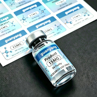 Étiquettes personnalisées pour flacons de peptides avec adhésif puissant, autocollants imperméables imprimés UV pour flacons de sérum et de médicaments de 3 ml, 5 ml, 10 ml
