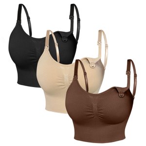 Soutien-Gorge d'Allaitement Mains Libres à Ouverture Frontale Confortable, Lingerie de Maternité Respirante pour Femmes Enceintes en Gros - Product Image 1