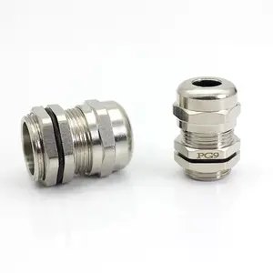 Cable Gland PG9 Metal Waterproof Cable Glands Joints Adjustable Connector for 4-8mm Dia Cable