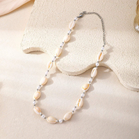 Nouveau Collier Unisexe Sportif en Coquillage Étoile de Mer et Perles, Design Tendance et Polyvalent, Style Plage et Vacances