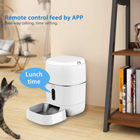 Distributeur automatique de nourriture pour animaux de compagnie Tuya Smart, matériau PC, capacité 6L, contrôle par application, Wi-Fi sans fil, commande vocale Alexa/Google, longue durée de vie