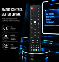 Télécommande multifonction intelligente BT vocale personnalisée IR pour Android TV Box, 45 boutons, couleur noire, code fixe, pile AAA, portée 10m