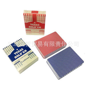 Cartes de poker Texas Hold'em Lezhizun en plastique, format poker, durables, pour les jeux d'échecs et de cartes - Product Image 1