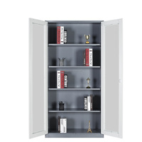 Armoire de rangement verticale moderne à deux portes en acier, ignifuge et étanche, pour la maison, le bureau, la salle de sport, l'école, la chambre, l'hôtel
