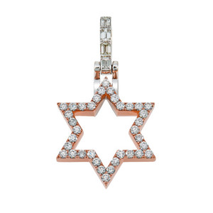 จี้เพชรมอยส์ซอไนต์สำหรับผู้หญิงทุกเพศ925จี้ดาวเดวิดเงินสเตอลิงกับเพชรสร้อยคอของขวัญตามเทศกาลที่กำหนดเองสำหรับเครื่องประดับงานปาร์ตี้ - Product Image 1