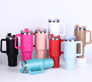 NEW Popular Customized Design 40OZ <b>Double</b> <b>Wall</b> 304 Stainless Steel Vacuum Insulated Travel Mug Coffee Mug Leak-Proof LED - Product Image 1