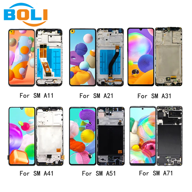 Factory Price LCD Screen for Samsung Galaxy A11 A21 A31 A41 A51 A71 Oled Display A115 A215 A515F A315F A715 Screen Replacement