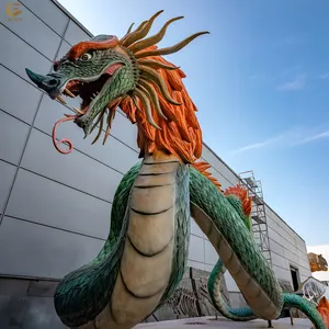 SGAD146 décor de parc d'attractions grande Simulation modèle de Dragon Animatronic