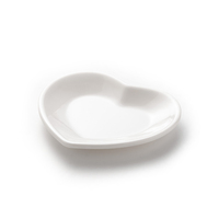 Assiette Cœur Blanche Réutilisable Écologique en Mélamine – Vaisselle de Fête en Plastique – Prix Usine Abordable