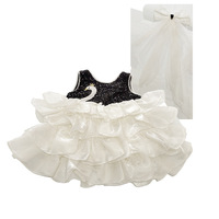 Robe sans manches à volants motif cygne pour grandes filles, tenue de jour pour enfants, tout-petits, filles, pour le jeu quotidien et les occasions en jardin