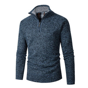 Cappotto Cardigan alla moda da uomo Casual in lana stile <span class=keywords><strong>Cool</strong></span> personalizzato giacca in pile a maglia taglie forti - Product Image 5