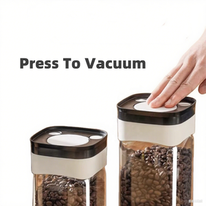 Lọ chân không thủy tinh kín khí chân không cao (4 gói) hình vuông chống rò rỉ thân thiện với môi trường có thể xếp chồng lên nhau hoàn hảo cho - Product Image 2