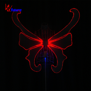 Ailes de papillon en fibre optique lumineuses pour adulte, accessoire de danse, festival de musique, rave, spectacle, Nouvel An, fête sur la plage, <span class=keywords><strong>costume</strong></span> de scène - Product Image 5