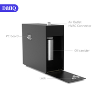Diffuseur d'huiles essentielles électrique noir 400 ml pour la maison, diffuseur d'arômes personnalisé pour la chambre