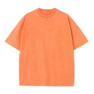 Hip Hop Heavyweight T-Shirts-Camisetas en blanco de gran tamaño vintage de Algodón 100% con lavado ácido () - Product Image 6