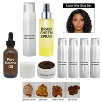 Colle adhésive imperméable pour perruques Kinodin, spray de protection thermique, mousse coiffante pour cheveux bouclés, laque brillante pour tresses, cire coiffante pour le contrôle des bords
