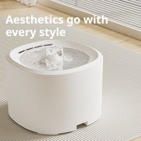 Fontaine à eau pour animaux de compagnie, intelligente, silencieuse, facile à nettoyer, transparente, en matériau PP, pour chats et chiens d'intérieur