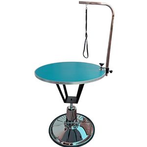 round hydraulic grooming table