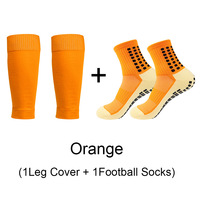 Chaussettes de football antidérapantes pour hommes, respirantes, anti-odeur, avec manchon de compression en nylon pour mollets