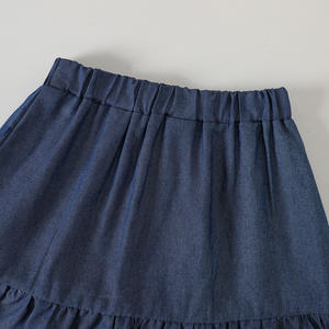 Nouveau Ensemble 2 Pièces Enfant <span class=keywords><strong>Fille</strong></span> 4-7 Ans Printemps/Été : Gilet Floral Rose <span class=keywords><strong>Rouge</strong></span> et <span class=keywords><strong>Jupe</strong></span> en Jean - Product Image 5