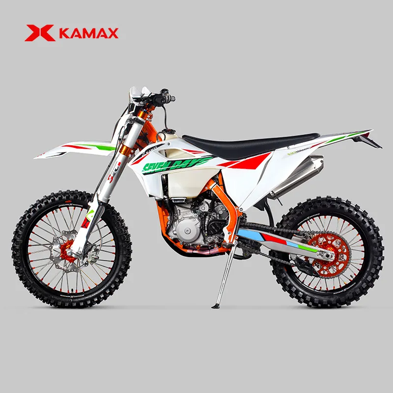 دراجة نارية Kamax تعمل بالجازولين بمحرك بقوة 450 سي سي دراجة نارية للطرق الوعرة رباعية الأشواط للكبار لسير طريق الغابات الجبلية