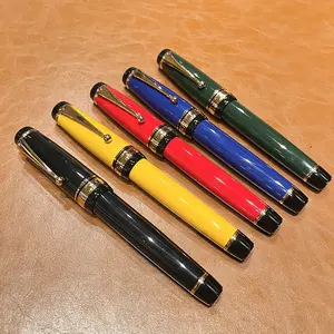 Collectors Gem For Business Executives Heavyweight Stylish Screw-On Cap Deluxe VIP Custom Logo Metal Big Fountain Pen