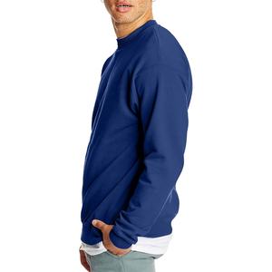 Wholesale Custom Logo O-Neck Pullover Sweatshirt Heavyweight Cotton Casual Winter Style Solid Drop Shoulder Long <b>Sleeve</b> for Men - Product Image 6