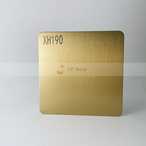 Placa de Acero Inoxidable 304 Estándar JIS Laminada en Frío M36, Acabado Dorado Cepillado N.° 4, Grosor Personalizable de 0.5-0.8 mm, Plegado y Soldadura - Product Image 4