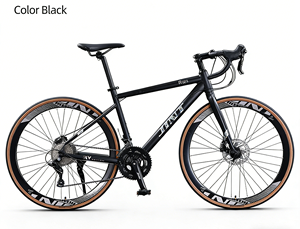 Bicicleta de Carretera 700C de 18 Velocidades, Cuadro de Aluminio, Ultraligera, con Frenos de Disco, Suspensión Delantera, Bicicleta Urbana para Adultos, Hombres y Mujeres - Product Image 3