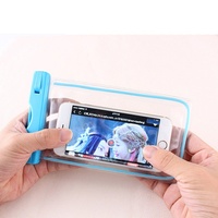 Pochette étanche universelle pour téléphone portable avec sangle de cou et ornement lumineux pour jeux sous-marins – Étui de protection écologique