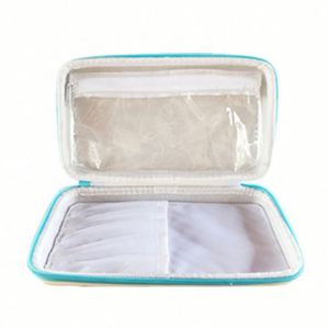 White PU Waterproof <b>EVA</b> Pencil Case Small Portable <b>EVA</b> Pen Carrying Case Simple Fashion <b>EVA</b> Stationery Case for Adult and Kids - Product Image 2