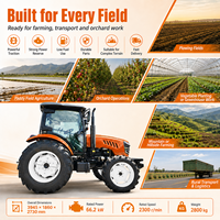 Tractor Agrícola Modelo Popular LAWNIO con Ruedas Ajustables Opcionales, Construcción Duradera para Cultivo de Cultivos