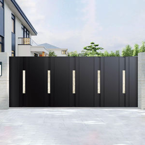 Puerta Corredera <span class=keywords><strong>de</strong></span> Patio Moderna, <span class=keywords><strong>de</strong></span> Diseño Exquisito, <span class=keywords><strong>de</strong></span> Aleación <span class=keywords><strong>de</strong></span> Aluminio, con <span class=keywords><strong>Apertura</strong></span> Automática, Privacidad, Impermeable, con Rejilla y Enrejado - Product Image 3
