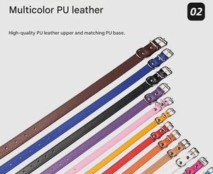 Collare Classico in Pelle per Cani con Fibbia Metallica Regolabile e Anello a D, Design Morbido Personalizzabile - Targhetta ID Durevole per Animali Domestici per Passeggiate Quotidiane - Product Image 6