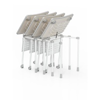 Table de conférence pliante multifonctionnelle en métal moderne pour étudiants, idéale pour la maison, le bureau et l'hôtel