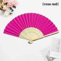 Kipas Lipat Wanita Desain Kuno Gaya Cina dengan Tema Bunga Sakura, Kipas Tari Portabel DIY yang Dicat, Terbuat dari Kertas