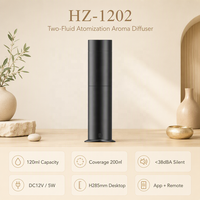 Diffuseur de parfum HZ-1202, nébuliseur d'huiles essentielles, machine aromatique pour restaurant, 200 m2, silencieux, moins de 38 dBA
