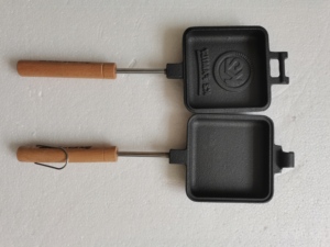 Intelligenter Kurzgriff-Sandwichmaker für Lagerfeuer aus Gusseisen, <span class=keywords><strong>Jaffle</strong></span>-Eisen für Einzel-Sandwiches - Product Image 4