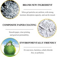Sachets déshydratants en gel de silice, absorbants d'humidité non toxiques et sans danger pour les aliments, pour appareils photo, armoires, placards, aliments pour animaux, inodores